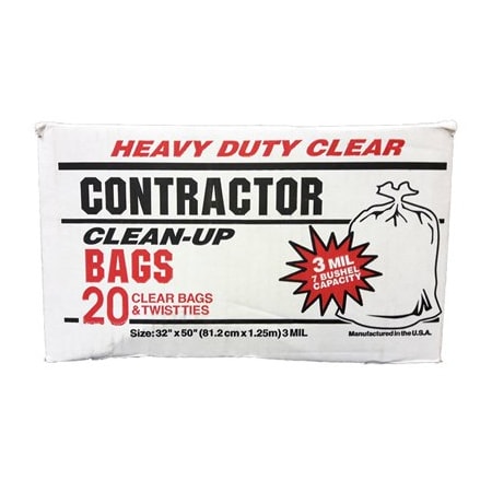 Primrose Plastics/Com 20CT 42GAL 3M CLR Bag 19045